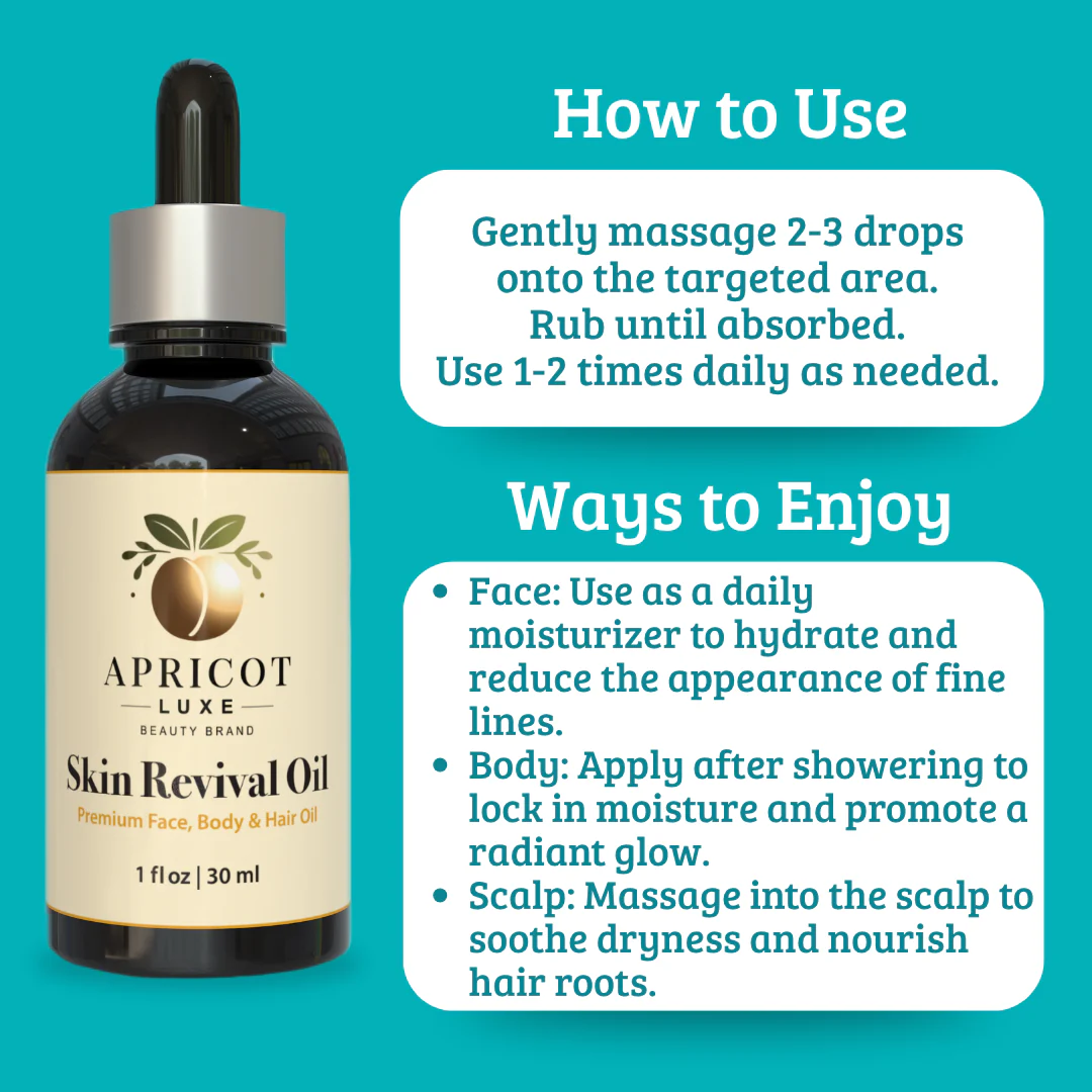Apricot Luxe Skin Revival Oil - Image 4