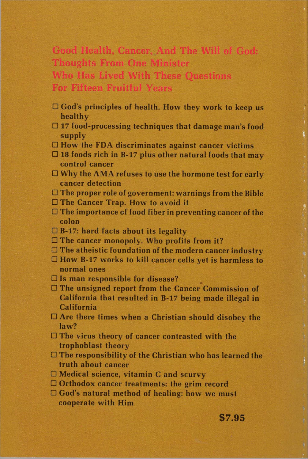 (Book) Thank God I Had Cancer by Rev. Clifford Oden (1976) - Image 2